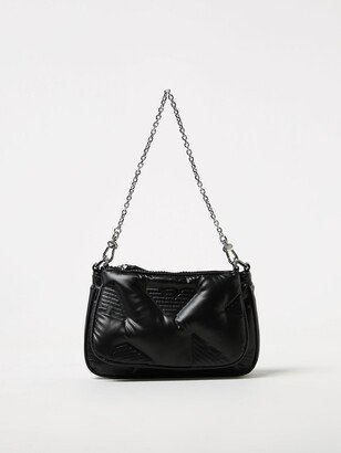 bag in synthetic leather with embossed logo