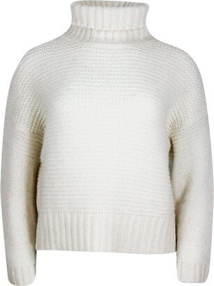 Long-Sleeved Turtleneck Knitted Jumper-AB