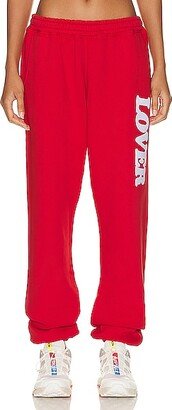 Bianca Chandon Lover 10th Anniversary Sweatpants in Red