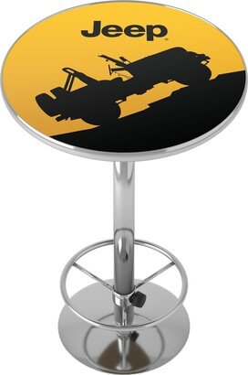 Silhouette Chrome Pub Table