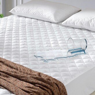 Cheer Collection Waterproof Quilted Mattress Protector - White (Queen)