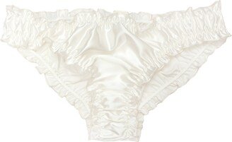 Teya Pamela Silk Briefs In White