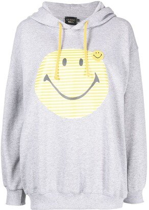 Smiley Face Print Hoodie