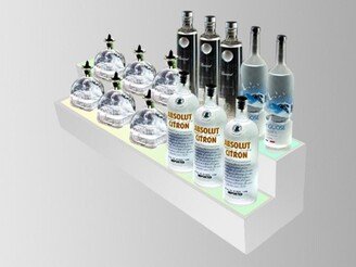 Illuminated Led 2 Tier Bottle Display Shelving