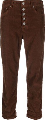 Cropped Corduroy Trousers