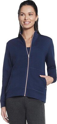 The Hoodless Hoodie Go Walk Everywhere Jacket (Navy) Women's Sweatshirt