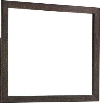 Furniture Dewcrest Rectangle Mirror Caramel and Licorice - Brown - 39.50'' x 1.00'' x 39.50''