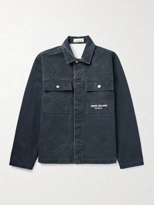 Marina Logo-Print Denim Overshirt