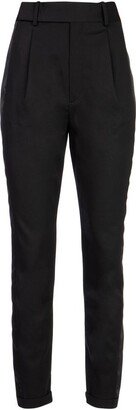 High-Waisted Tapered Trousers-AR