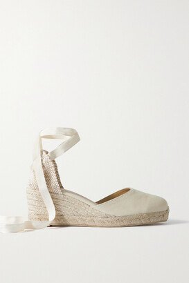 Carina 60 Canvas Wedge Espadrilles - Ivory