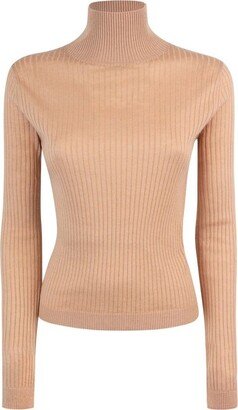 Turtleneck Knitted Jumper-AU