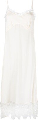 Lace-Trim Midi Slip Dress