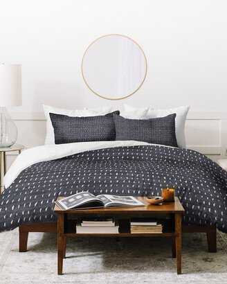 Holli Zollinger Bogo Denim Rain Duvet Cover Set