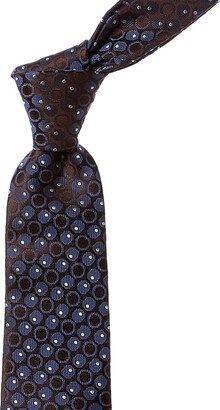 Blue Circles Silk Tie