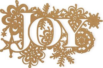 Wall Decor, Joy Word - Cutout, Christmas Home Quality Cardboard, Ready To Paint