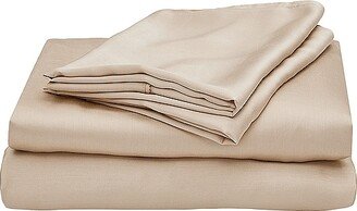 Ettitude Twin XL Sateen Solid Sheet Set-AA