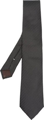 Graphic-Print Pointed-Tip Tie