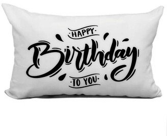 Happy Birthday Lumbar Pillow Gift Card Many Styles