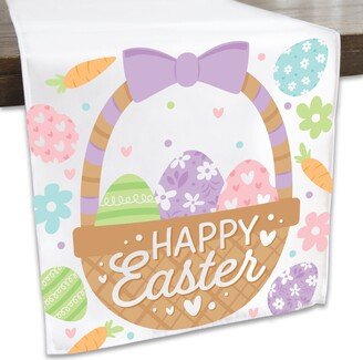 Spring Easter Bunny - Happy Party Dining Tabletop Decor Cloth Table Runner 13 X 70 Inches