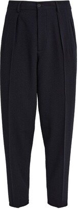 Wool Textured Tailored Trousers