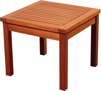 Kingsbury Outdoor Eucalyptus Wood Side Table