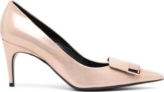 SR1 75mm metallic-finish pumps