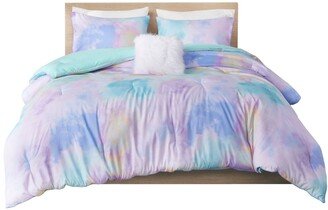 Cassiopeia Watercolor Tie Dye 4-Pc. Comforter Set, Full/Queen