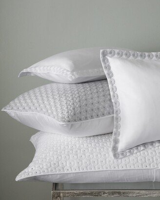 Bovi Fine Linens Angele European Sham, White