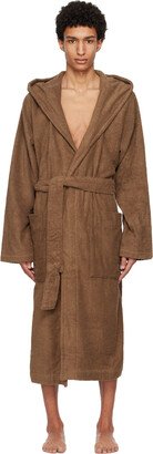 Brown Hooded Bathrobe