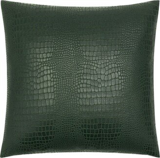 Reversible Faux Crocodile Embossed Euro Sham