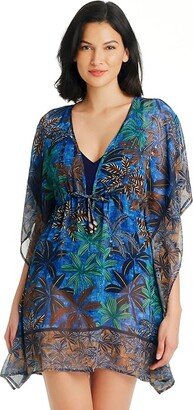 By The Sea Caftan (Navy Multi) Women's Clothing