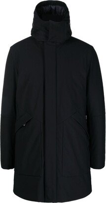 Boggi Milano High-Neck Detachable-Hood Raincoat