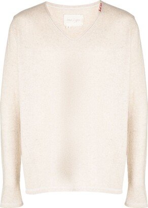 V-neck wool jumper-AF