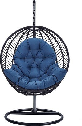 RASOO Foldable Egg Chair for Outdoor/Indoor - PE Rattan-AB