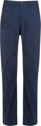 Straight-Leg Cotton Trousers-DS