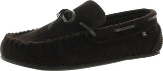 Aiden Moc Mens Breathable Slip On Moccasin Slippers