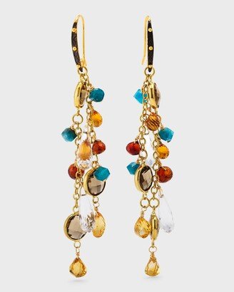 Multi-Gemstone Cascading Earrings