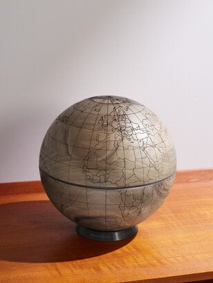 Engraved Walnut Globe