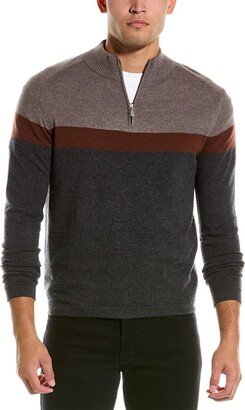 Zip Mock Wool & Cashmere-Blend 1/4-Zip