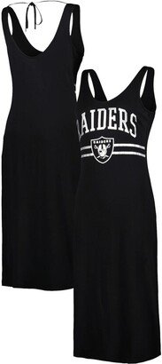 Women's G-iii 4Her by Carl Banks Black Las Vegas Raiders Training V-Neck Maxi Dress