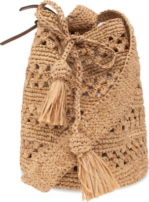 ‘Beach’ Bucket Shoulder Bag - Beige