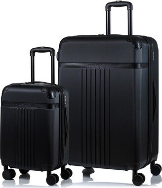 Vintage Black Hardside 2-Piece Luggage Set