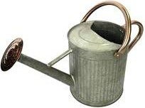 Gardener's Select Gardener Select Galvanized Watering Can, Copper Handle, 0.92 Gal