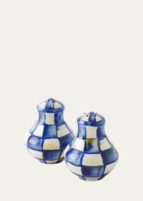 Royal Check Salt and Pepper Shakers