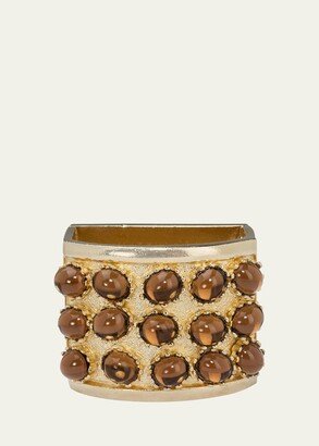 Nomi K Amber Studded Modern Napkin Ring