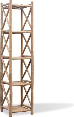 5-Tier Bamboo Shelf Square-AA