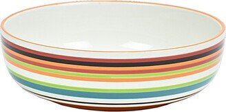 Multi Stripe Stoneware 8.25 Serving Bowl