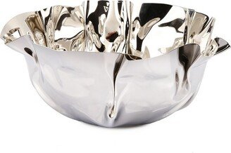 9.5 Round Stainless Steel Wavy Design Serving Bowl