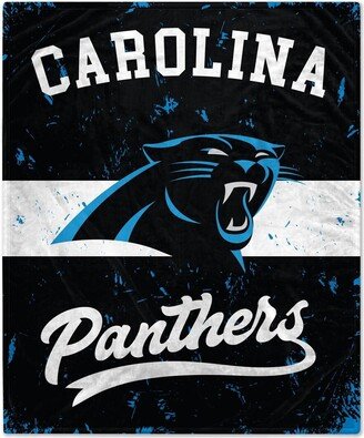 Carolina Panthers 60'' x 70'' Retro Stripe Flannel Fleece Blanket