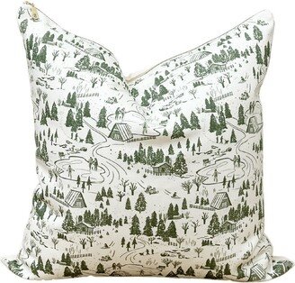 Cover Only | Fun in The Winter - Toile Pillow